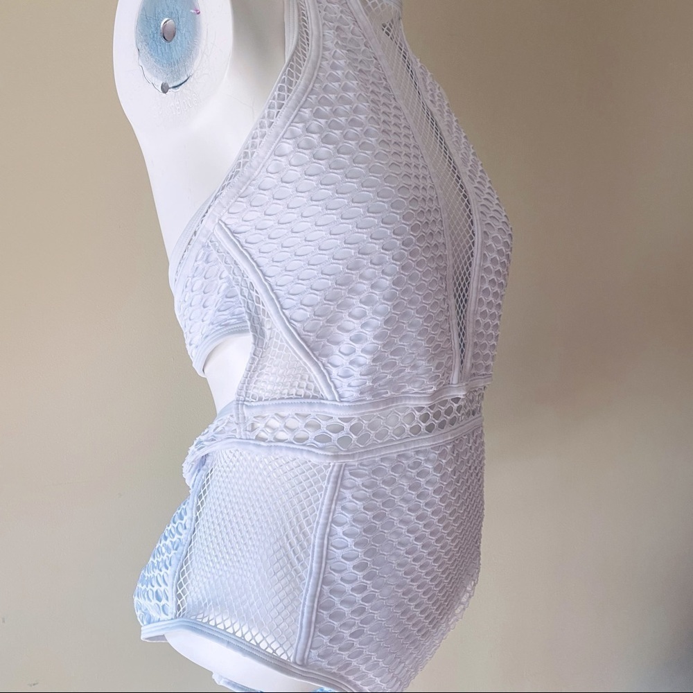 New Look White Mesh Swimsuit — image 4 of 8